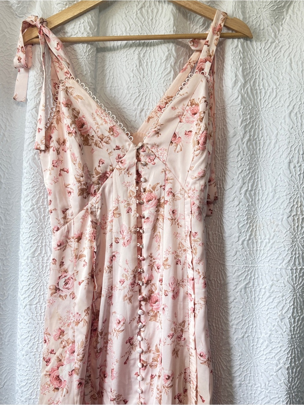Altar’d State Jacindy Dress Pink Maxi